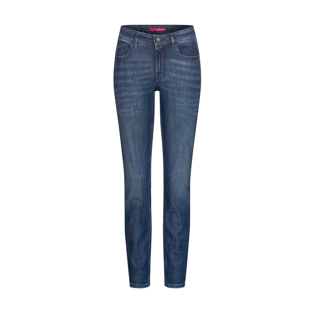 ALBERTO Bicicletta Fahrrad Jeans Medium Waist Slim Fit Damen Alberto-2678-885-2412-Bicicletta-NoCotton-vorne, Bekleidung, Jeans, Hosen