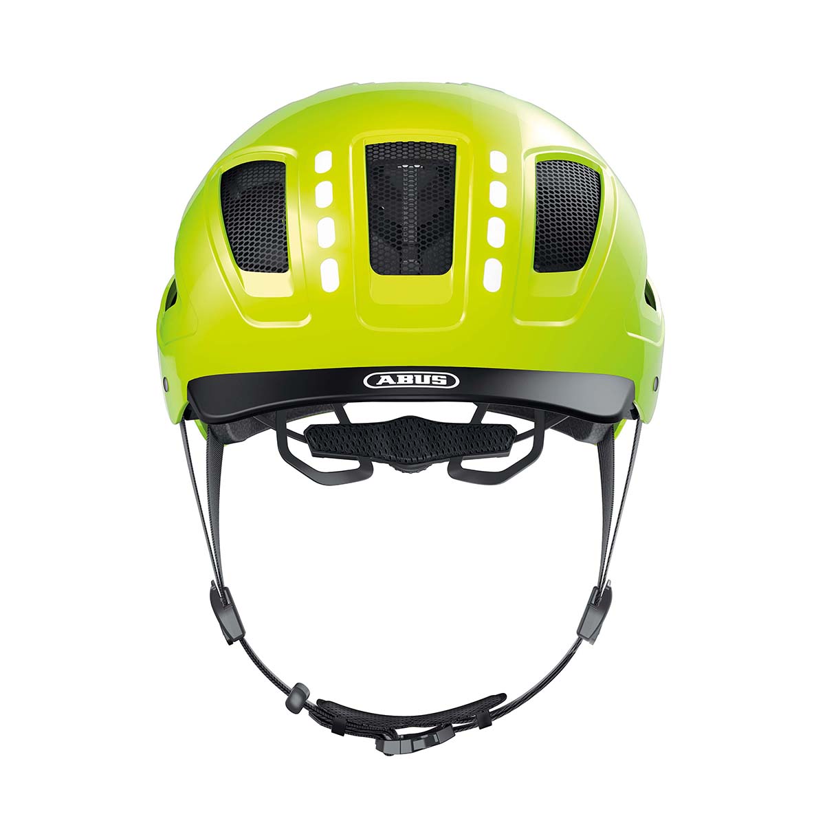 ABUS Hyban 2.0 LED Fahrradhelm 614613_HYBAN_2-0_LED_SIGNAL_YELLOW_FRONT_Abus