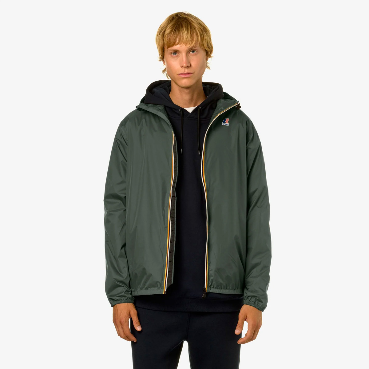 K-Way_Le-Vrai-3.0-Claude-Regenjacke_green-blackish_04