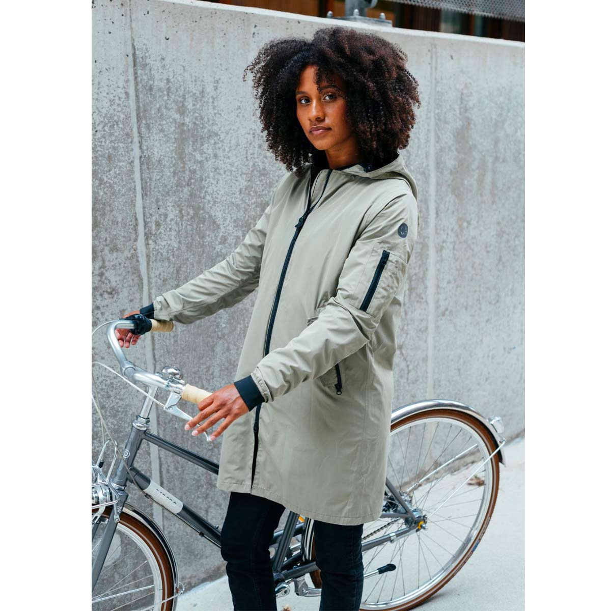 AGU Long Bomber Regenmantel Damen 430430-40