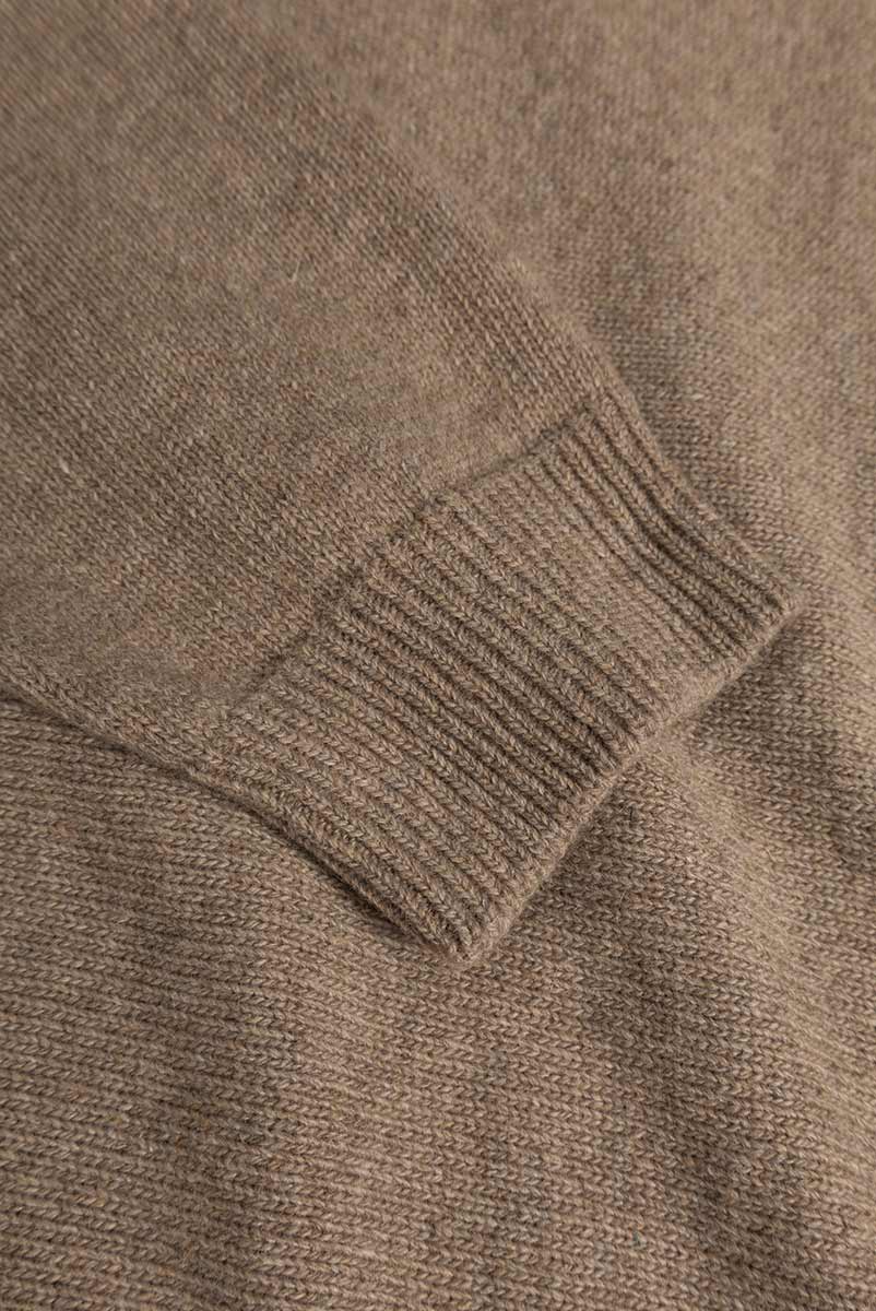 ROTHOLZ Smiley Strickpullover Unisex Rotholz_SmileyKnitSweaterWool-Blend-StoneMelange_04