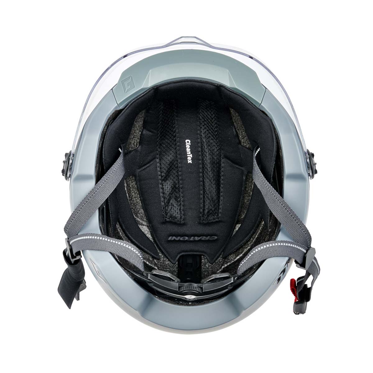 Cratoni Commuter Fahrradhelm mit Visier Commuter-grey-matt-innen