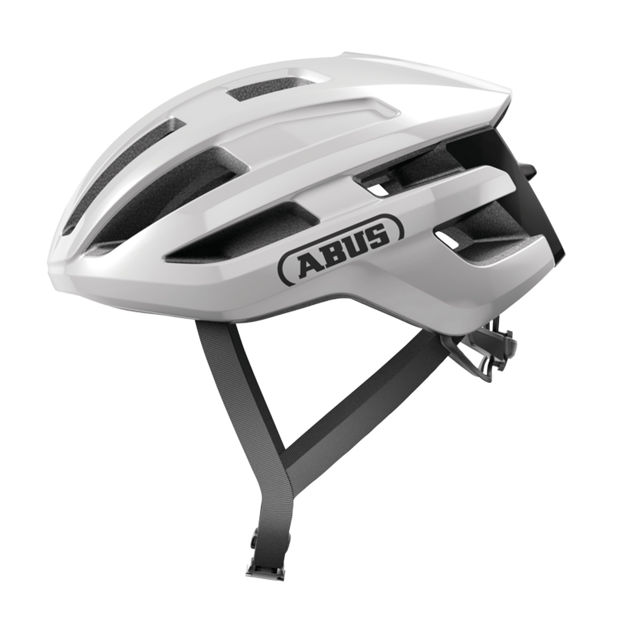 ABUS Helm Powerdome Unisex shiny White Fahrradhelm  ABUS Helm Powerdome Unisex shiny White Fahrradhelm  Seite