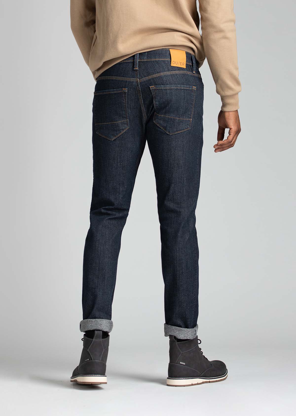 DUER Winter Tech Fleece Slim Fit Straight Jeans Herren Duer-Fireside-Denim-Slim-MFFS3025_Heritage-Rinse-Men_3