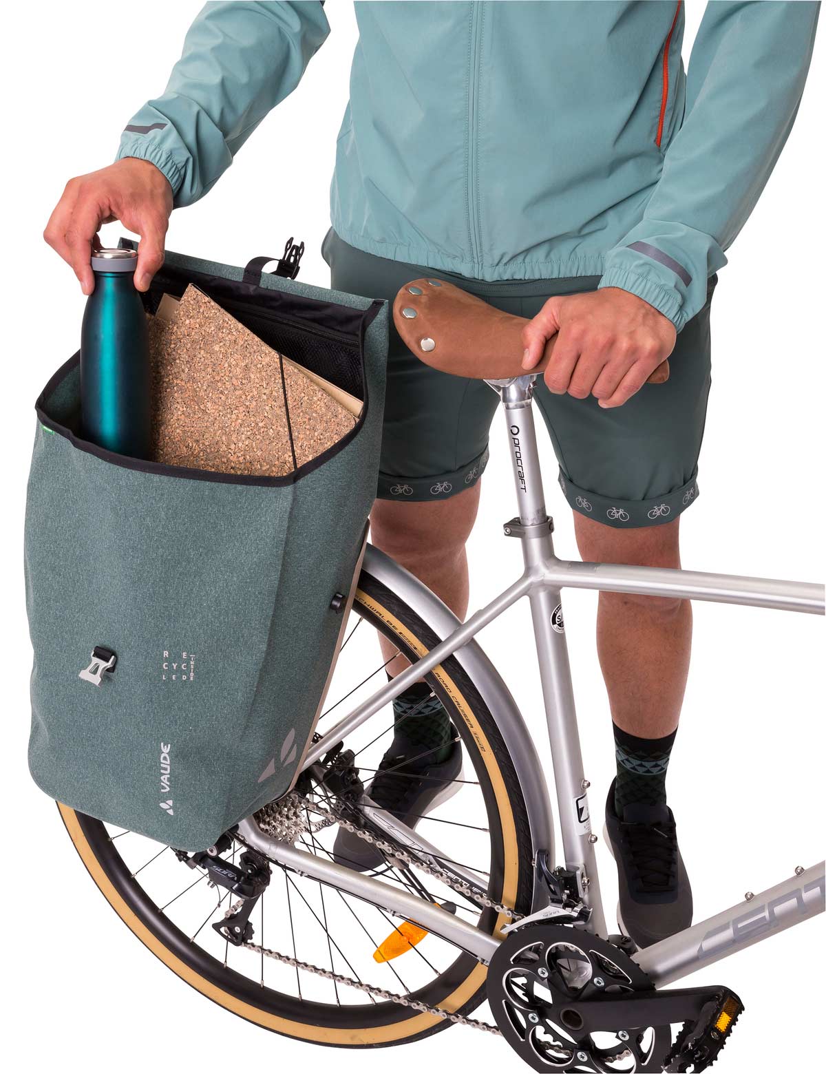 VAUDE ReCycle Pro Single Gepäckträgertasche 15964_514_d_10_5, E-Scooter, Transport, Fahrzeug