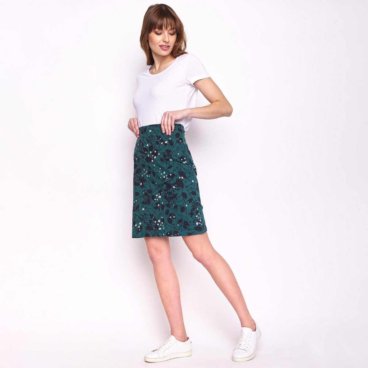 Greenbomb-Style_MELODY_winter_blue_, Bekleidung, Rock, Minirock, Person