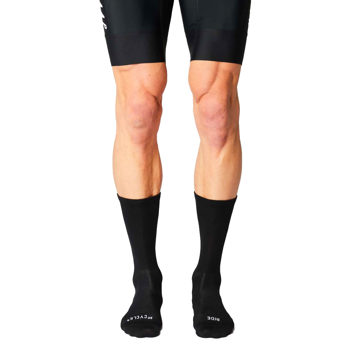 FINGERSCROSSED Eco Radsocken Unisex ECO-BLACK_M1, Körperteil, Knie, Person, Strumpfwaren, Socke