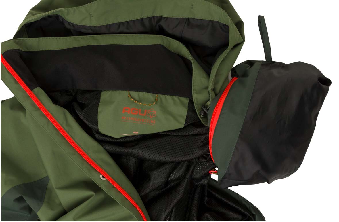 AGU Section Essential Regenjacke Herren 430302-AGU-Rainjacket-Section-Men-army-green-green-Detail4