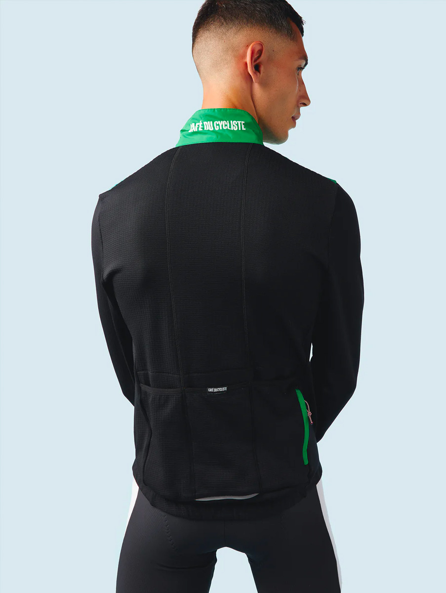 Café du Cycliste Faustine Langarm Radtrikot Herren Cafe-du-Cycliste_Faustine-Windproof-Long-Sleeve-Jersey_Forest-Black_06