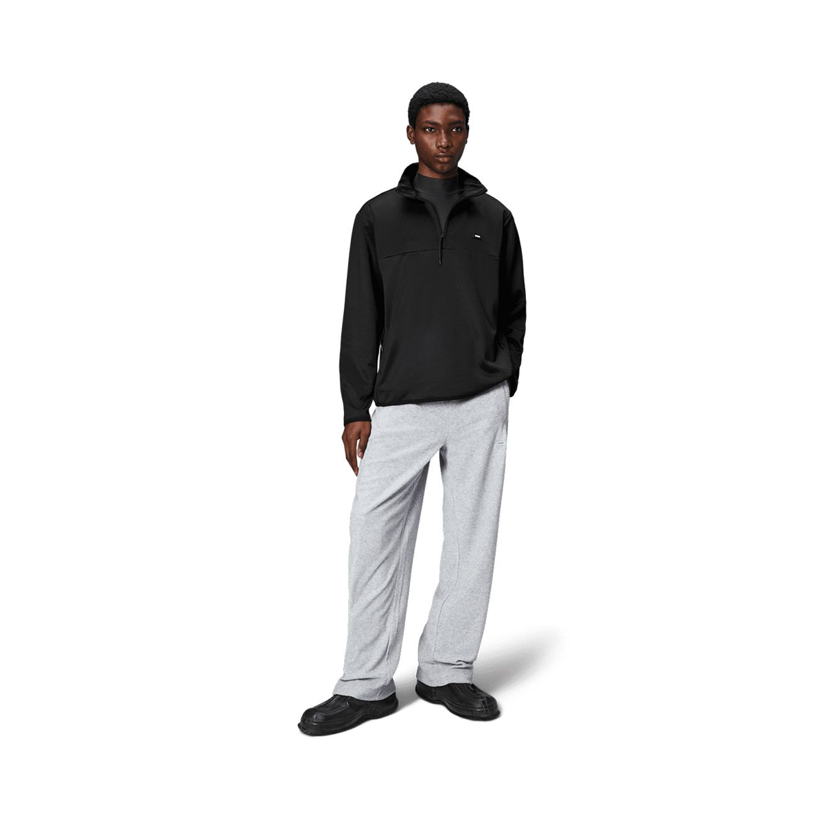 RAINS Sintra Fleece Half Zip Pullover Unisex Rains_Sintra-Fleece-Half-Zip_black_02