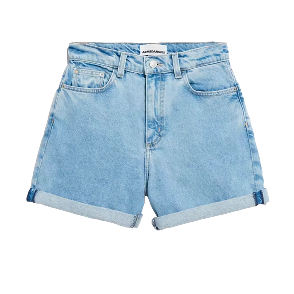 ARMEDANGELS Sheaari Jeans Shorts Damen Armedangels_SHEAARI-SHORTS_Damen_fresh-blue_01