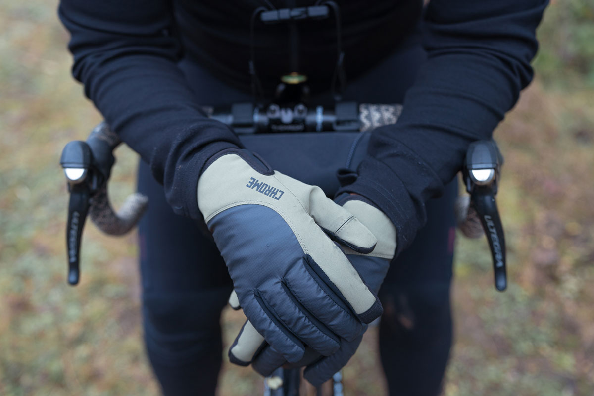 Chrome Industries Midweight Fahrradhandschuhe Unisex Chrome_Industries_1-AC-192-OLBK_Midweight_Cycling_Gloves_Unisex-im3