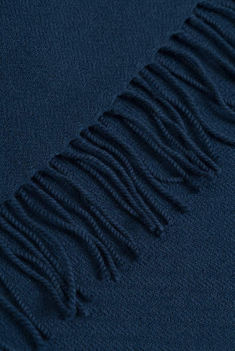 ROTHOLZ Gewebter Merino Schal Unisex Rotholz_WovenMerinoWoolScarf-IndigoBlue_03