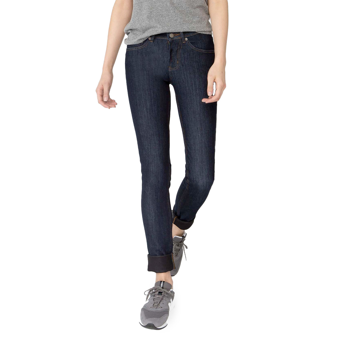 DUER All-Weather Performance Medium Waist Slim Straight Jeans Damen Duer-WFBS3002-AllWeatherSlim_HertiageRinse_FR, Bekleidung, Hosen, Jeans, Schuhwerk, Schuh