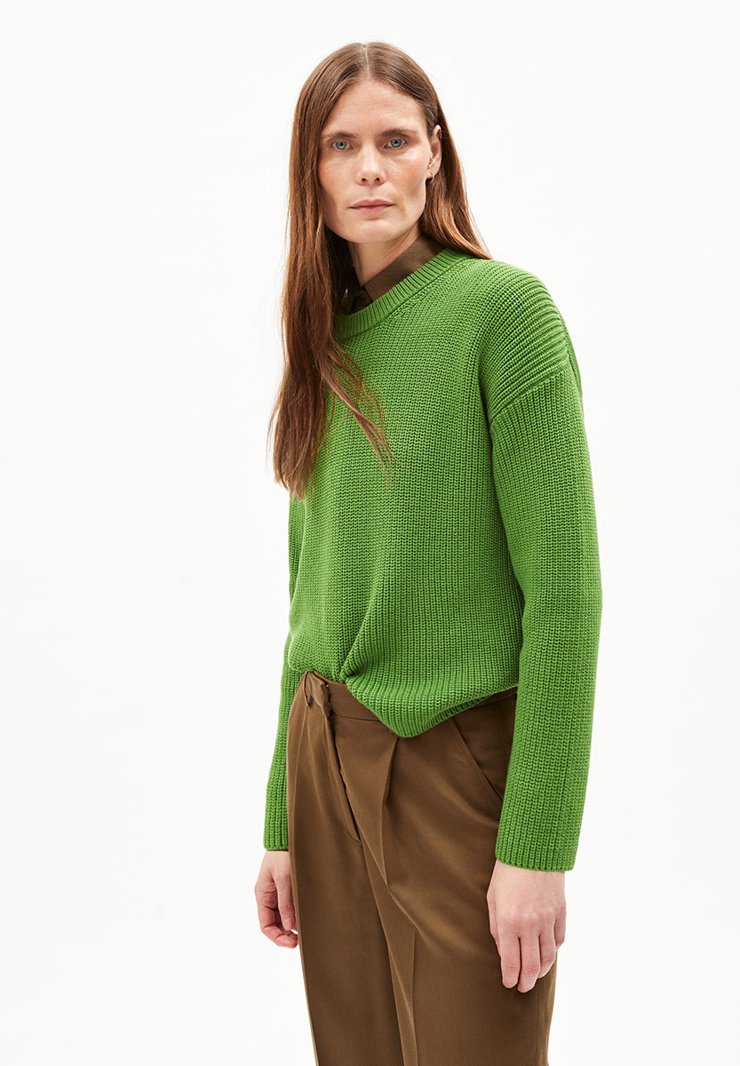 ARMEDANGELS Nuriaas Strickpullover Damen Armedangels_NURIAAS_ivy-green_Pullover_02