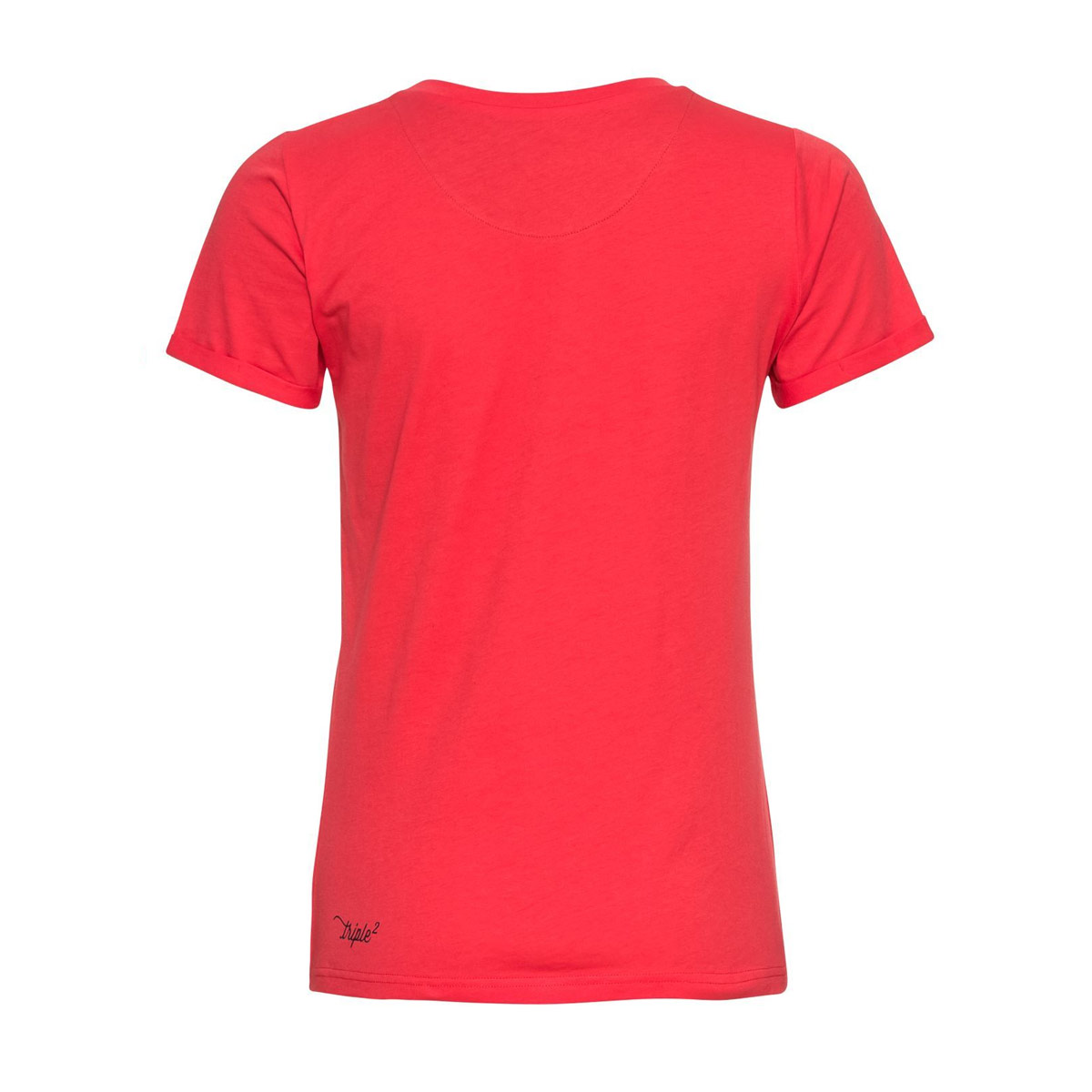 Triple2 TUUR Nul Face T-Shirt Damen Triple2-26201_TUUR-nul-Organic-Cotton-Jersey-Women-Face_38_Hibiscus_1