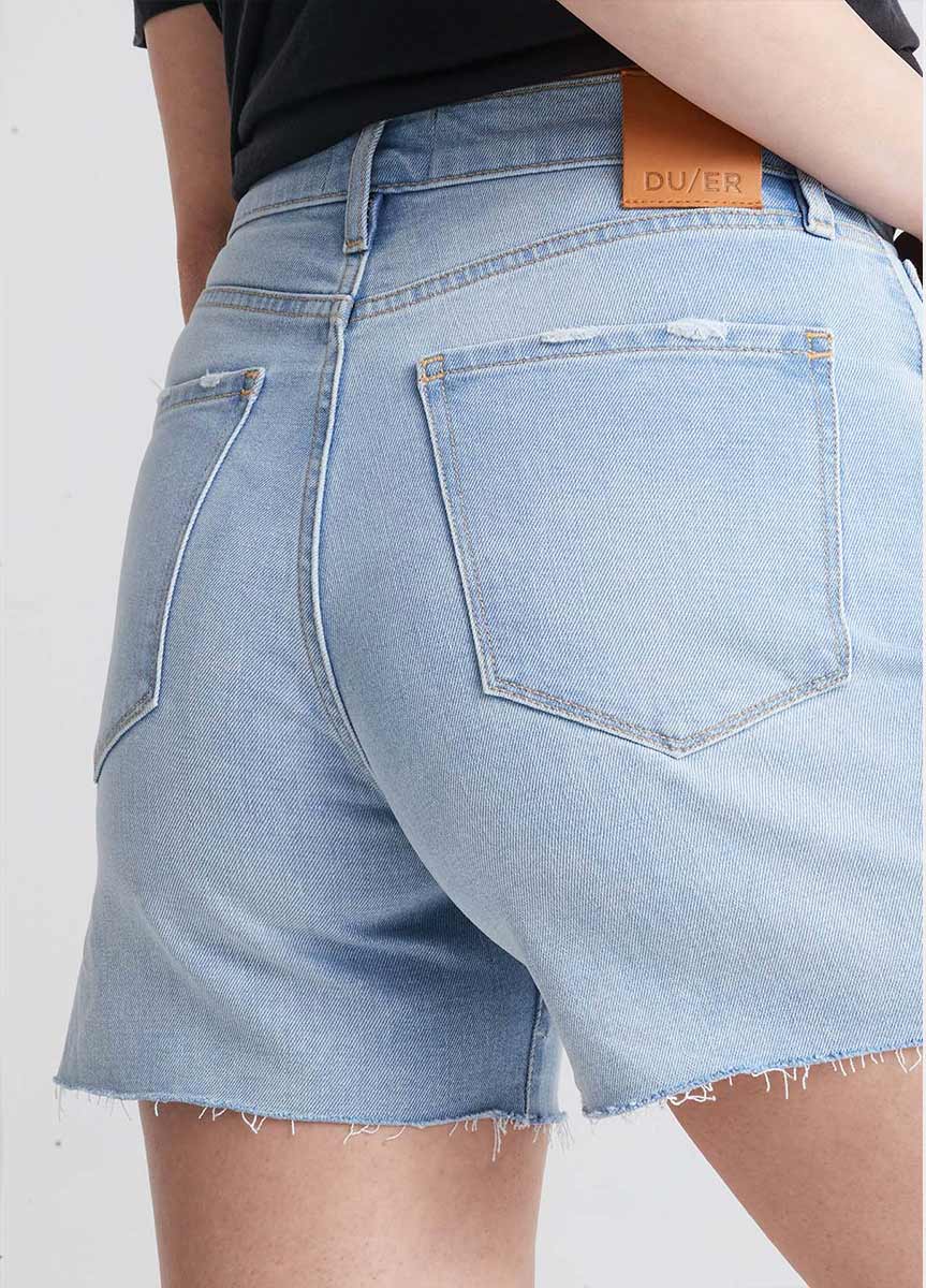 DUER High Waist Jeans Shorts Damen DUER_WSMR5323-MIDWEIGHT-DENIM-HIGH-RISE-SHORT-Light-Blue_07