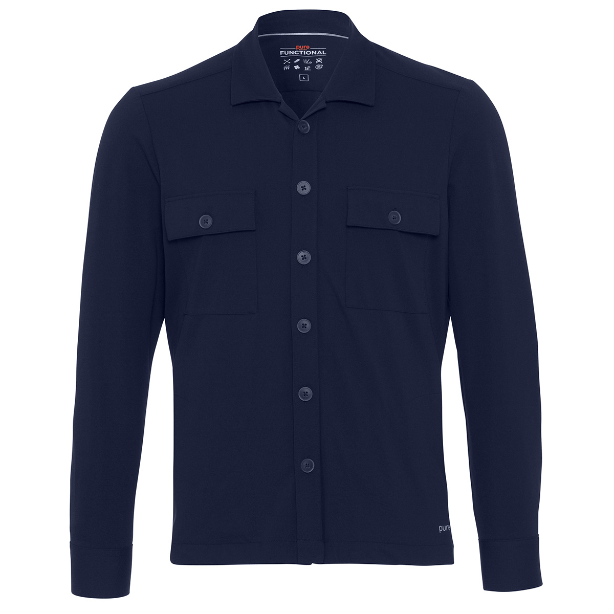 PURE Functional Overshirt Herren Pure_PU-D91320-21940-S-UMA130_Functional-Overshirt-Sportiv-Men_uni-marine-130_01