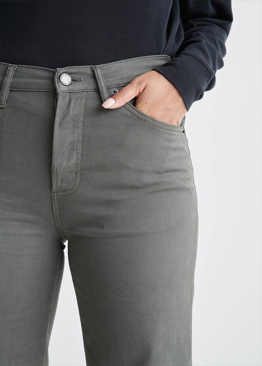 DUER Live Free High Waist Hose Damen DUER_WFTS1015_LiveFree-HighRise-WideLeg_Thyme_08