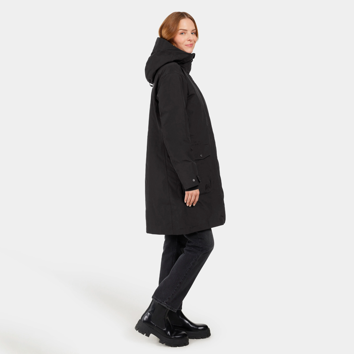 Didriksons ILSA Wetterfester Mantel Damen Didriksons_Ilsa-Parka_Women_Black_06