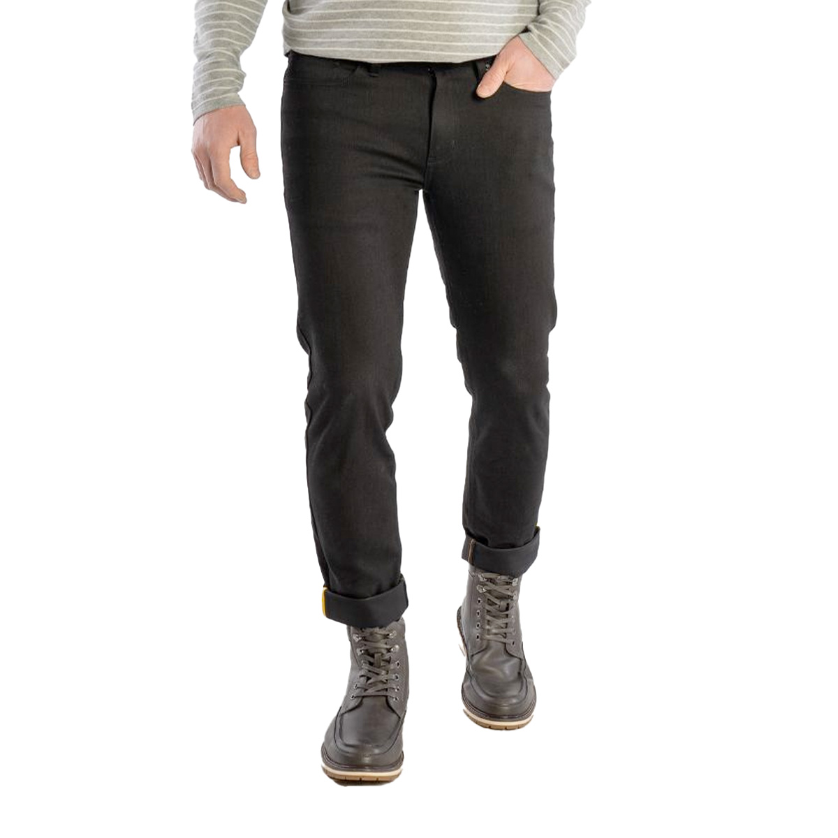 DUER All-Weather Performance Slim Fit Straight Jeans Herren Duer-MLF9A038_Black_FT