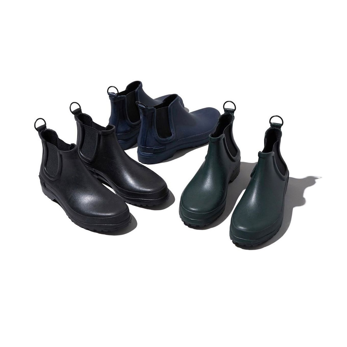 NOVESTA Chelsea Rain Boot 615 Halbhohe Gummistiefel Damen Novesta_Chelsea-Boot-615-Women_black_05, Bekleidung, Schuhwerk, Schuh