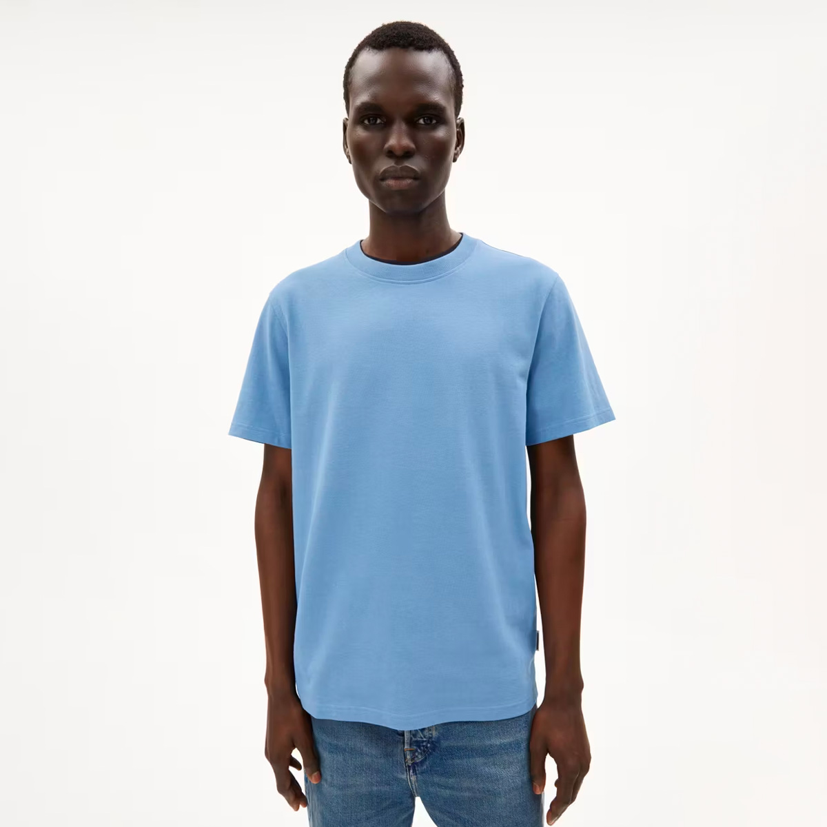 MAARKOS T-Shirt Men ArmedAngels_Maarkos_T-Shirt_Men_Vintage-Blue_03