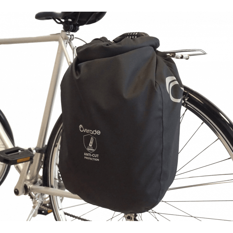 Overade Loxi secure bike pannier 15L Sichere Fahrradtasche Overade-Loxi-15L-am-Rad