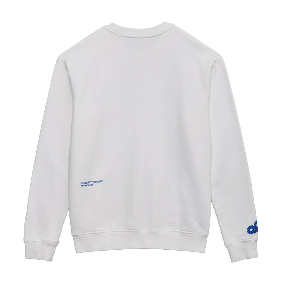 GENVELO Sweatshirt, Rückseite, weiss-blau