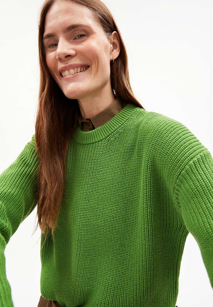 ARMEDANGELS Nuriaas Strickpullover Damen Armedangels_NURIAAS_ivy-green_Pullover_04