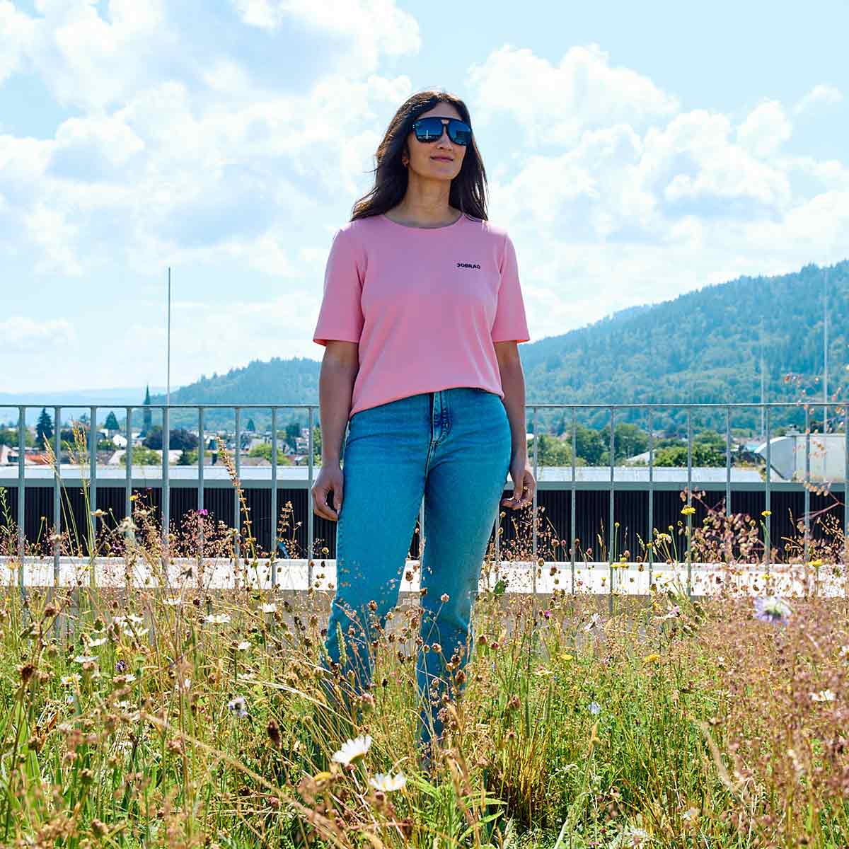 JobRad® T-Shirt Damen quadrat_Shirt-Women-Pink_130_1200x1200