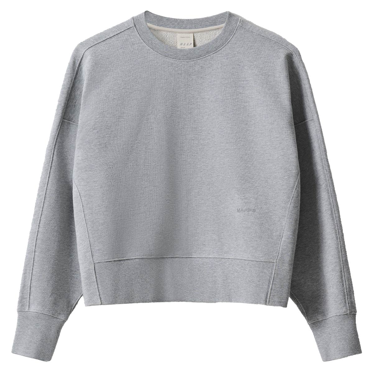 MAAP Essentials Crew Sweatshirt Damen Maap_MPWTO240724_GYML-Womens-Essentials-Crew_Grey-Marle_Aero_01