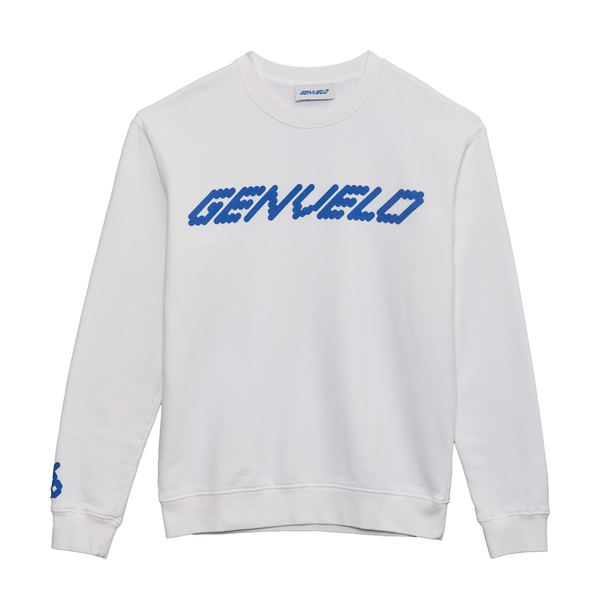 GENVELO Logo Sweatshirt Unisex GENVELO_Sweater_white-blue_01