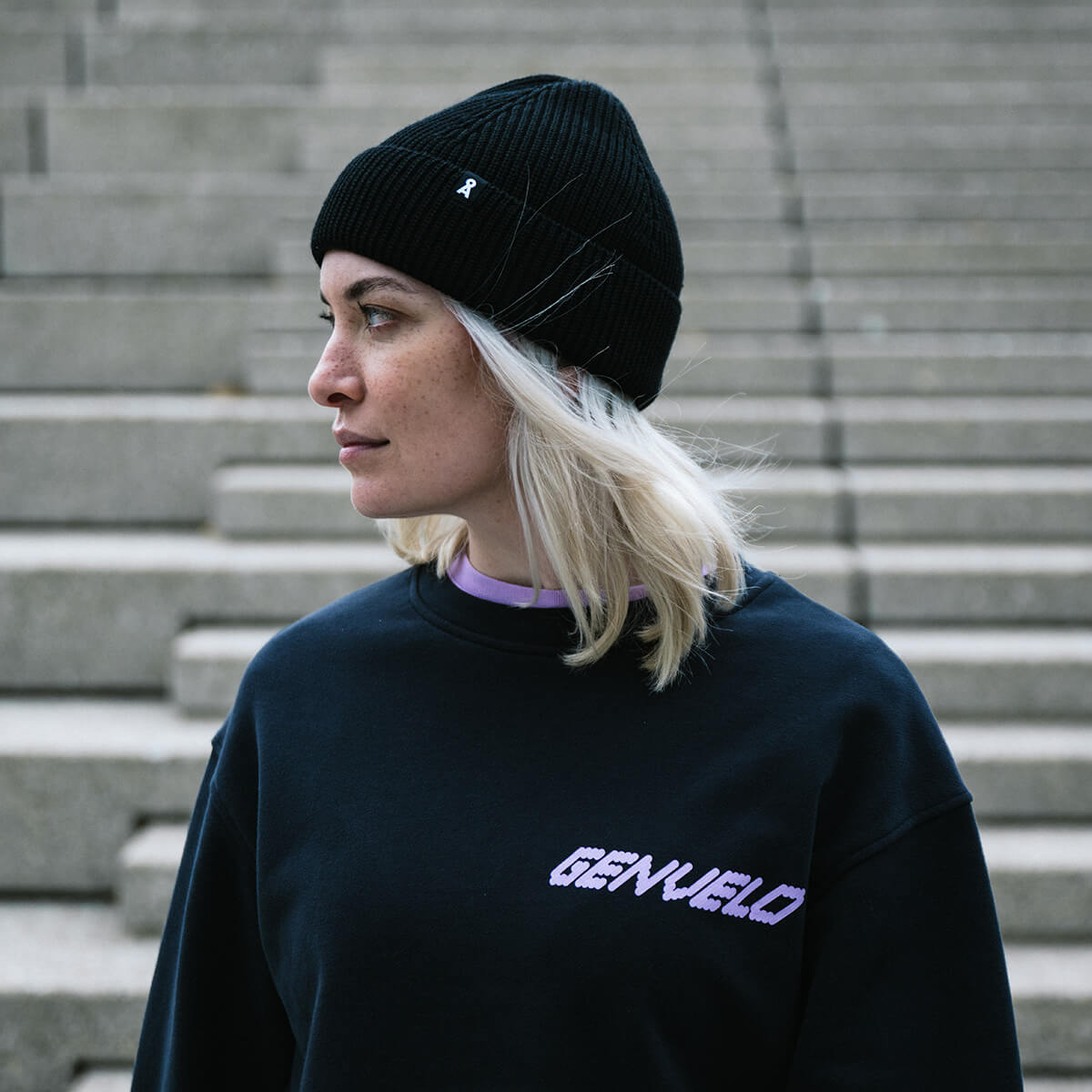 GENVELO Sweatshirt, Damen, schwarz