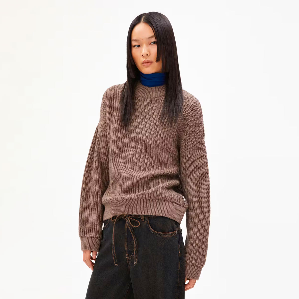 ARMEDANGELS Miyaar Solid Strickpullover Damen ArmedAngels_Miyaar-Solid-Pullover_Women_Cinnamon-dust-melange_03