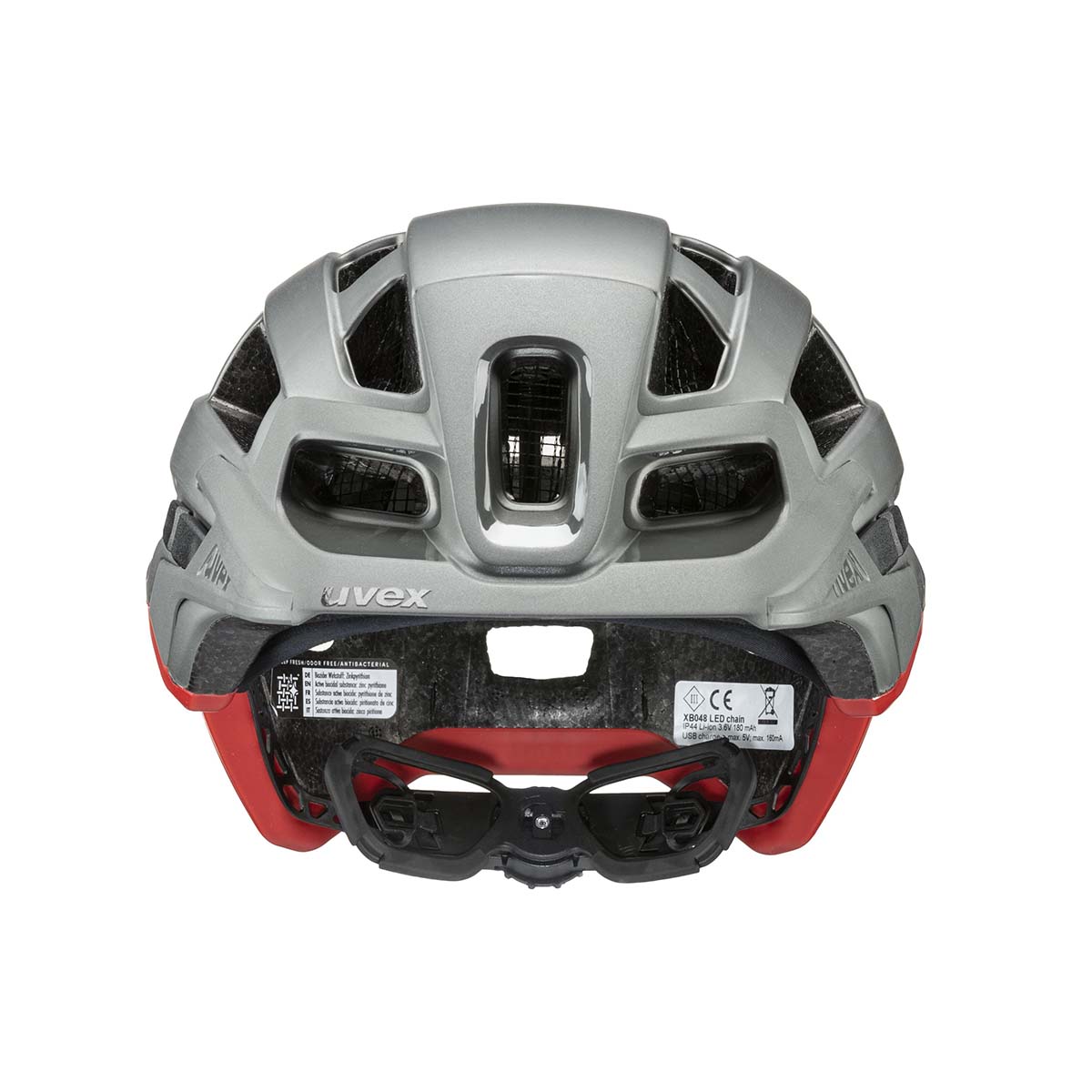 uvex finale light 2.0 Fahrradhelm S41004302-uvex-finale-light-2-silver-red_F1