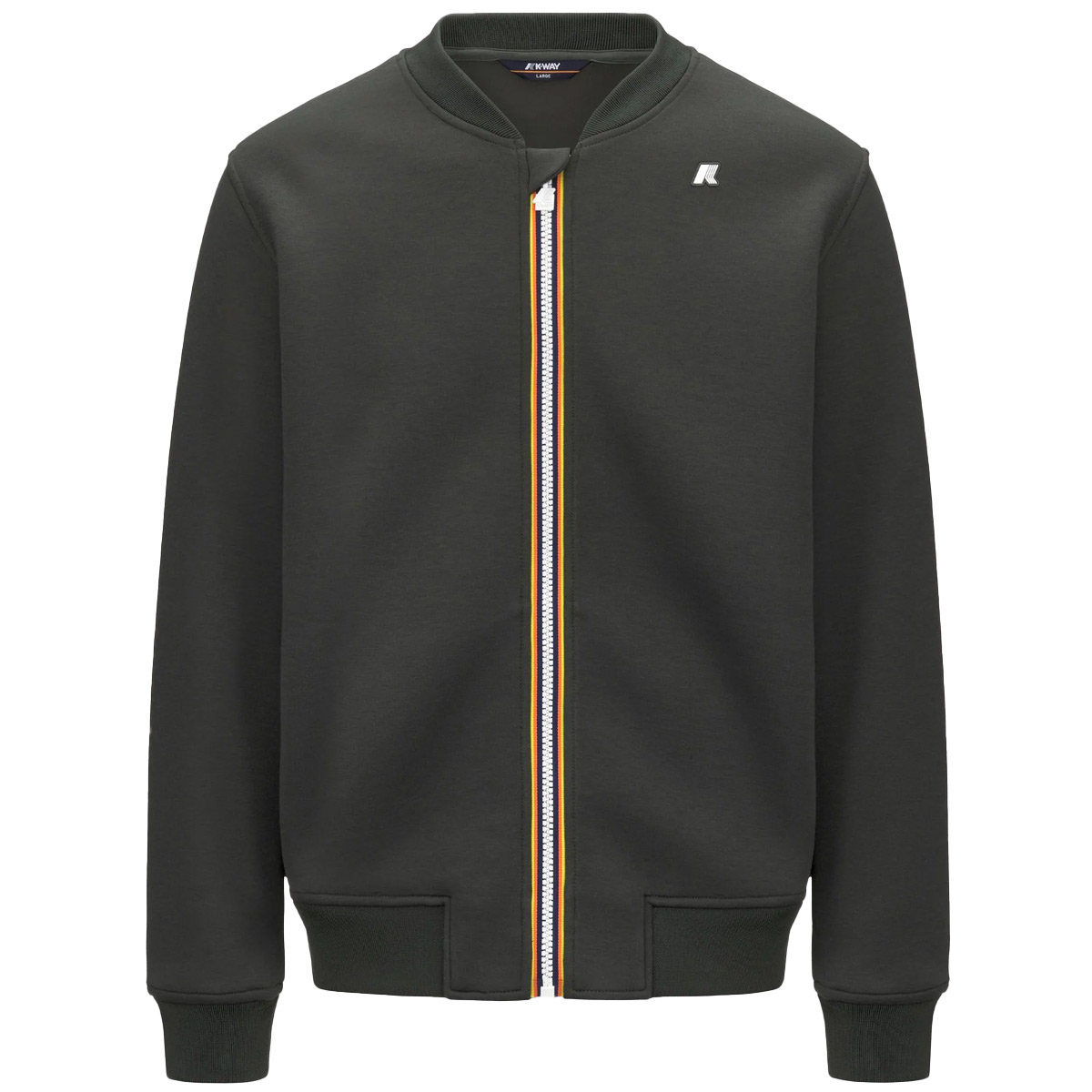 K-WAY Abel Spacer Sweatjacke Herren k-way_ABEL-SPACER_Jacket_green-blackish_01
