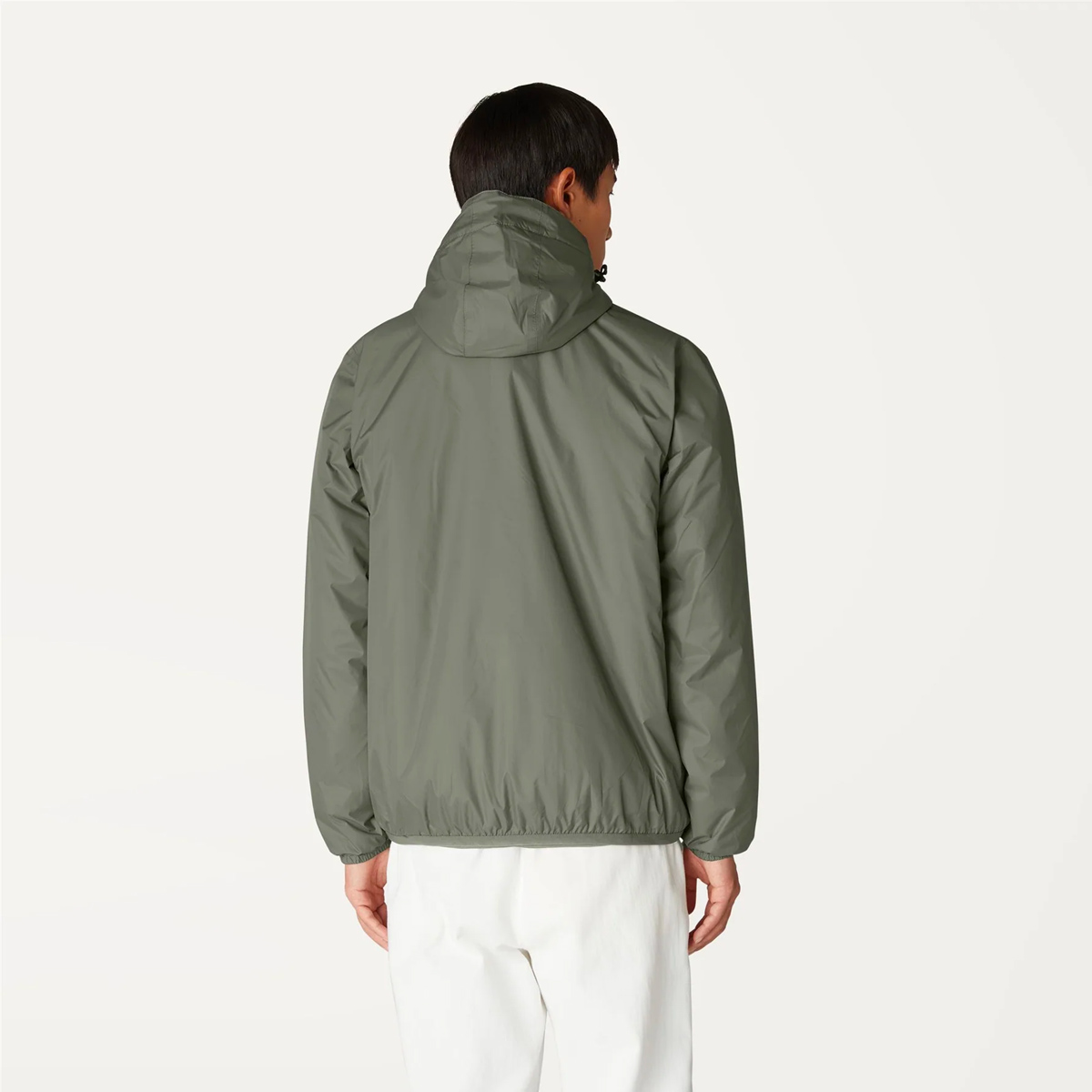 K-WAY Le Vrai 3.0 Claude Regenjacke Unisex K-Way_Le-Vrai-3.0-Claude-warm_jacket_green-blackish_06