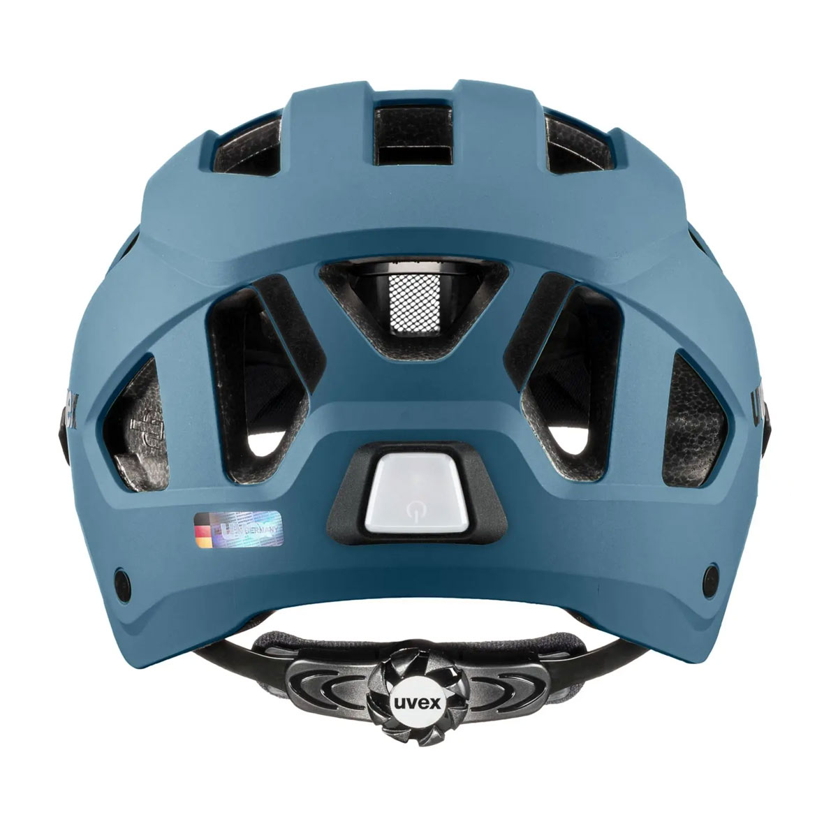 uvex stride visor Helm mit Visier Unisex blue matt blau uvex stride visor Helm mit Visier Unisex blue matt blau Licht aus