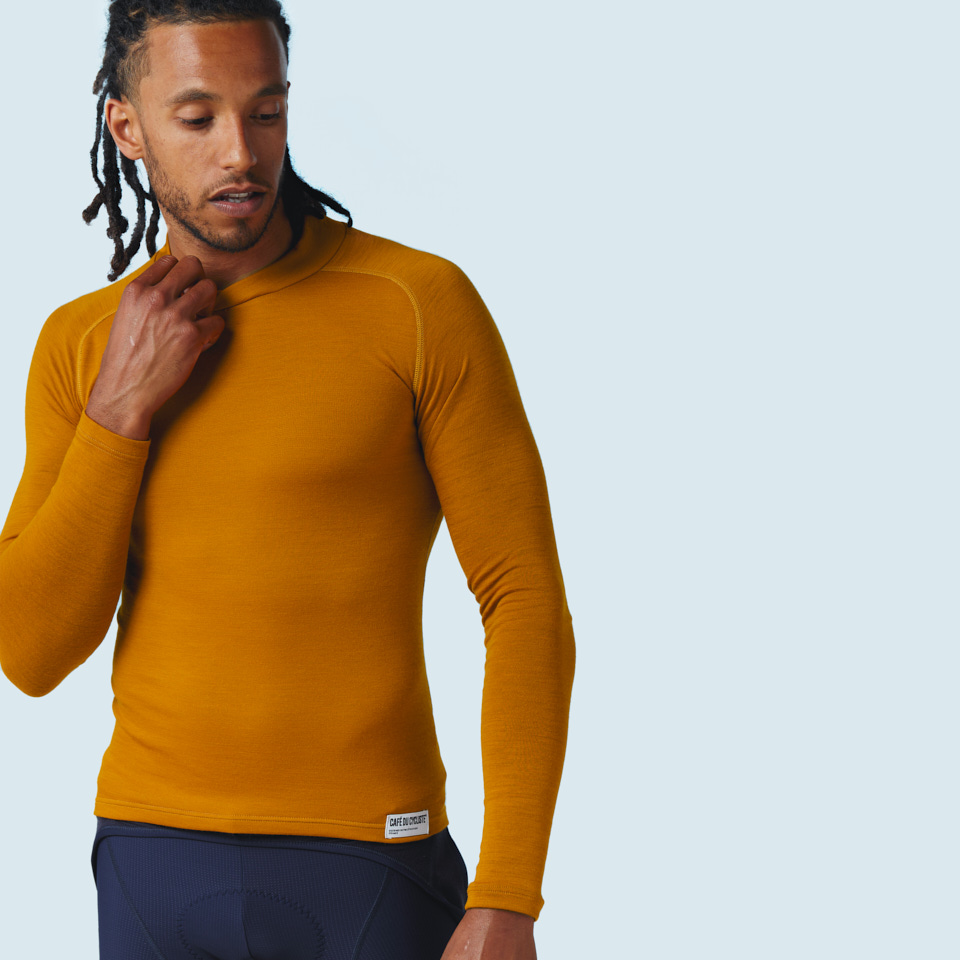 Café du Cycliste Cosette Merino Base Layer Langarm Unterhemd Herren Café du Cycliste Cosette Merino Base Layer Langarm Unterhemd Herren