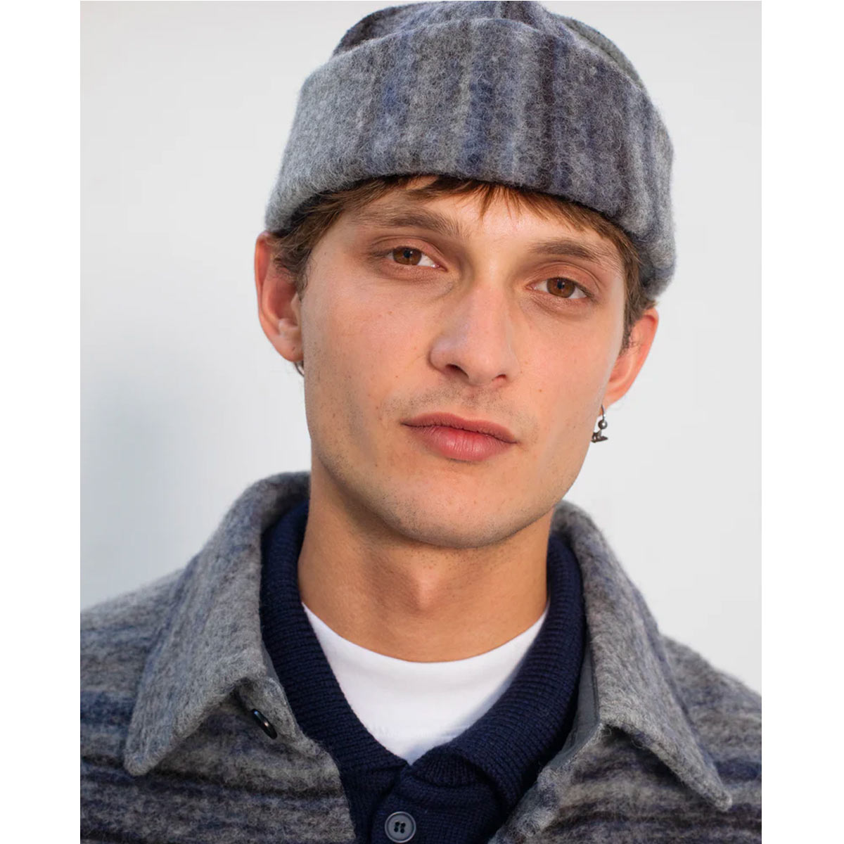 ROTHOLZ Relaxed Overshirt Unisex Rotholz_RelaxedOvershirtWool-Blend-NavyGreyStripe_07