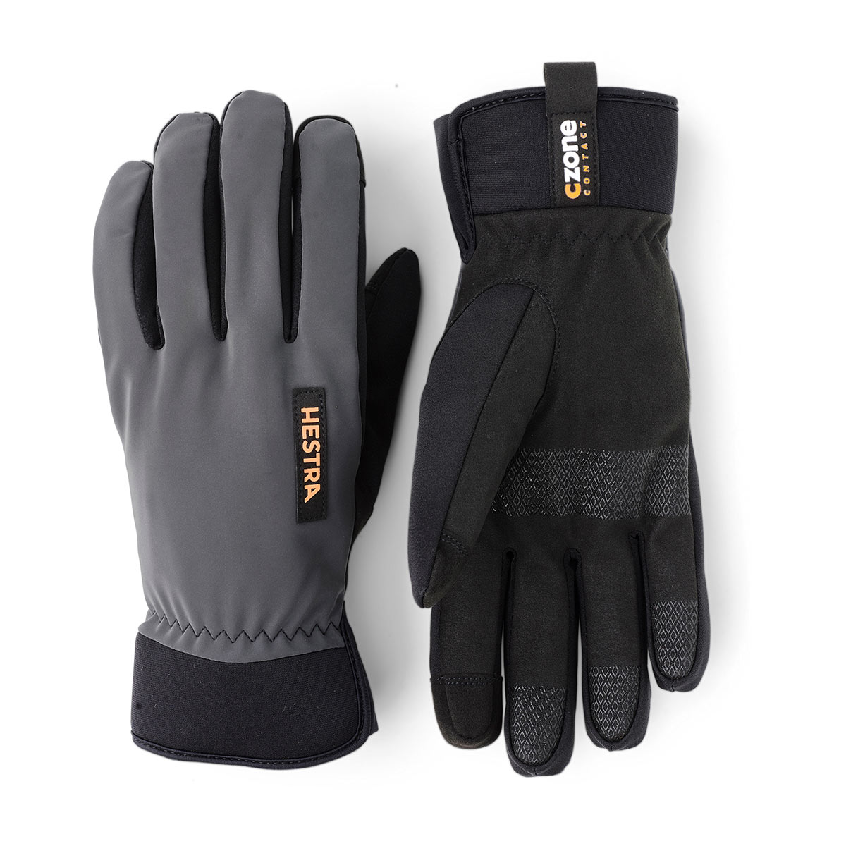 Hestra CZone Contact Glove Reflektierende Handschuhe Unisex Hestra_CZone-Contact-5-Finger-Glove_dark-grey_01