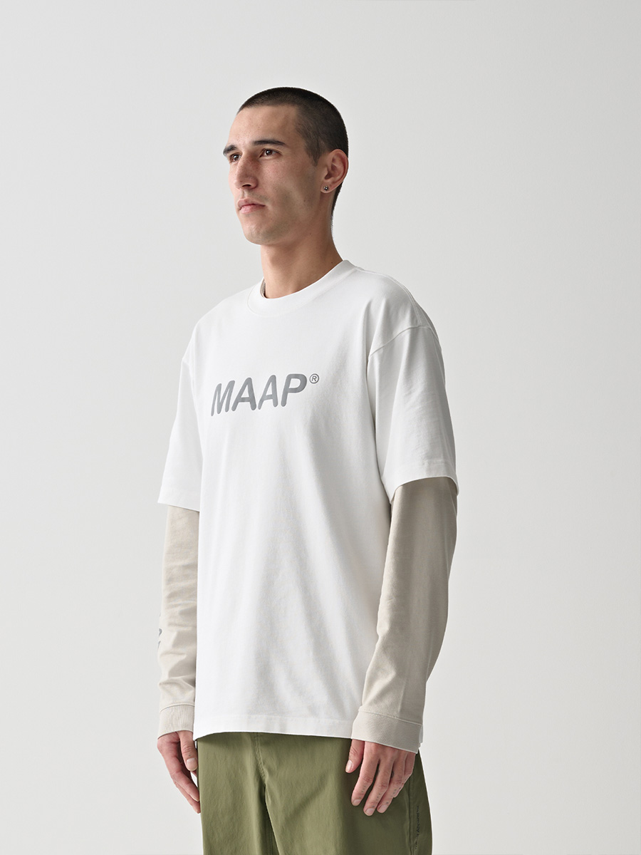 MAAP Essentials Text T-Shirt Herren Maap_MPMTO241424_WHIT-Essentials-Text-Tee_White_04