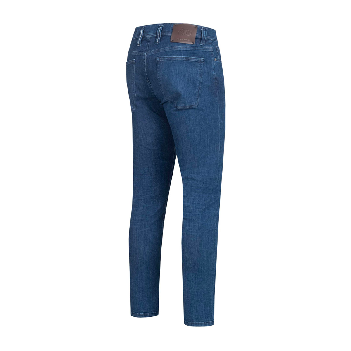 ALBERTO Fahrrad Jeans Slim Straight Fit Herren 6758-2980-Alberto-Speed-D-Eco-880-darkblue-hinten-5-2, Bekleidung, Jeans, Hosen