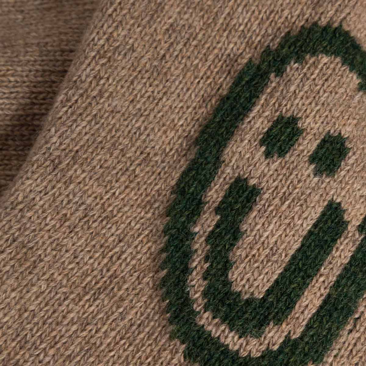ROTHOLZ Smiley Strickpullover Unisex Rotholz_SmileyKnitSweaterWool-Blend-StoneMelange_09