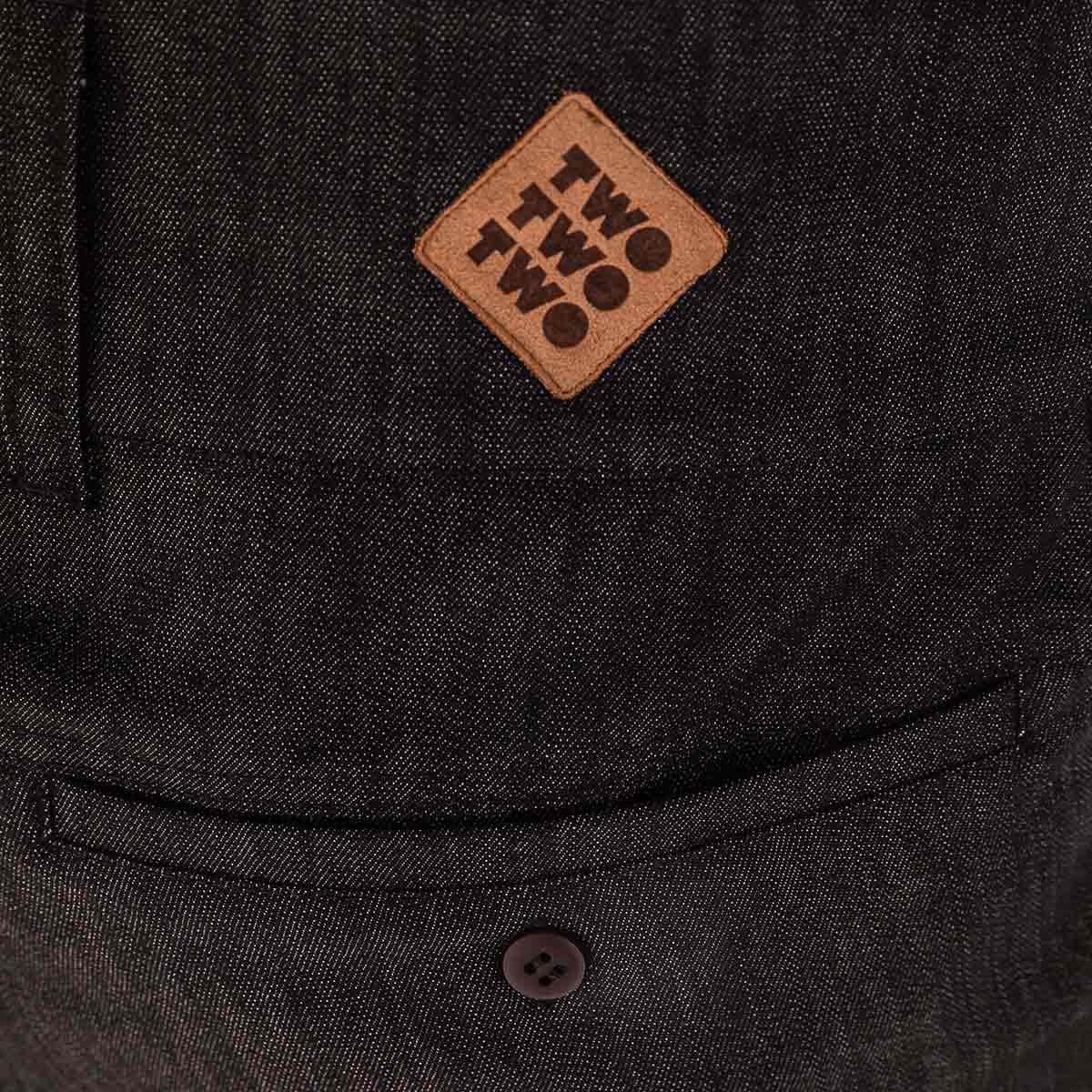 Triple2 KORT Cycle Jeans Shorts Damen Kort_w_Detail_Tasche_hinten