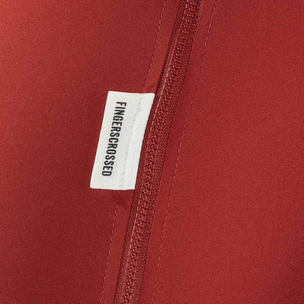 FINGERSCROSSED #ROAD JERSEY Women Rad Trikor Radsport Damen brick rot FINGERSCROSSED #ROAD JERSEY Women Rad Trikor Radsport Damen brick rot Detail Naht Logo